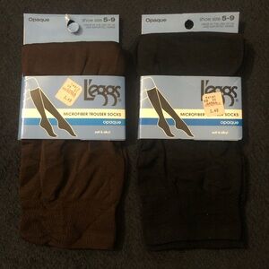 L’eggs opaque microfiber trouser socks set